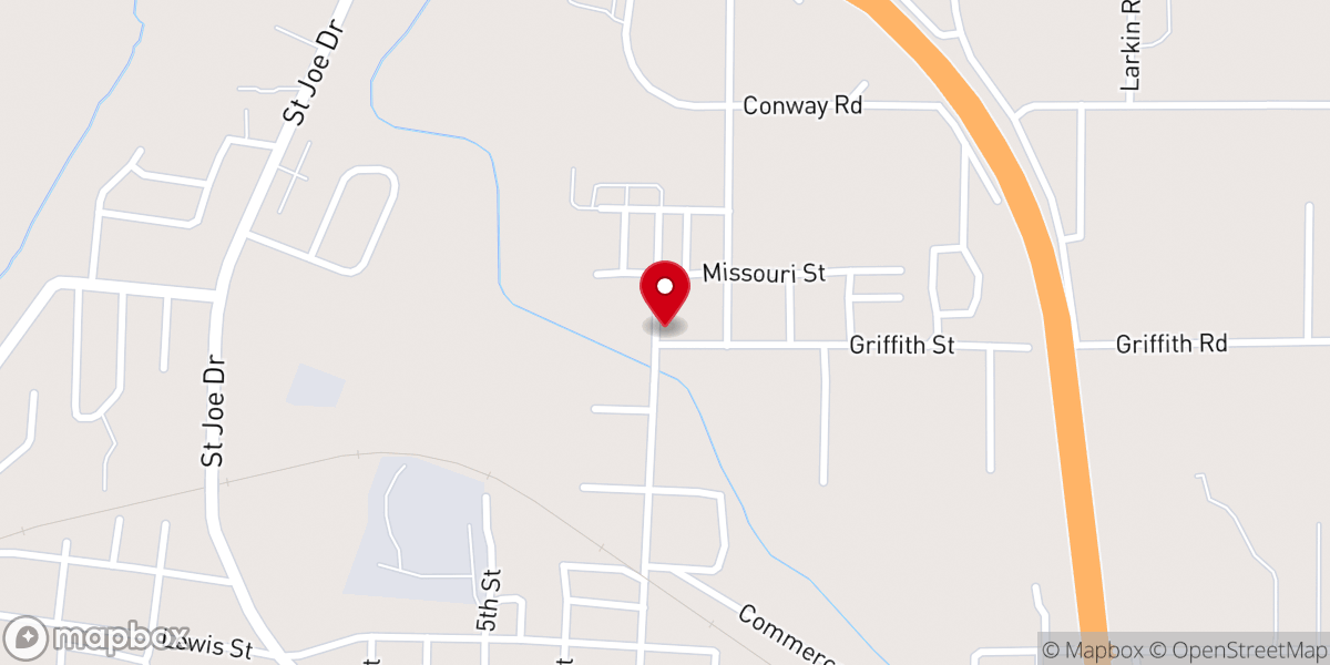 Map showing location of Walk in Life Church