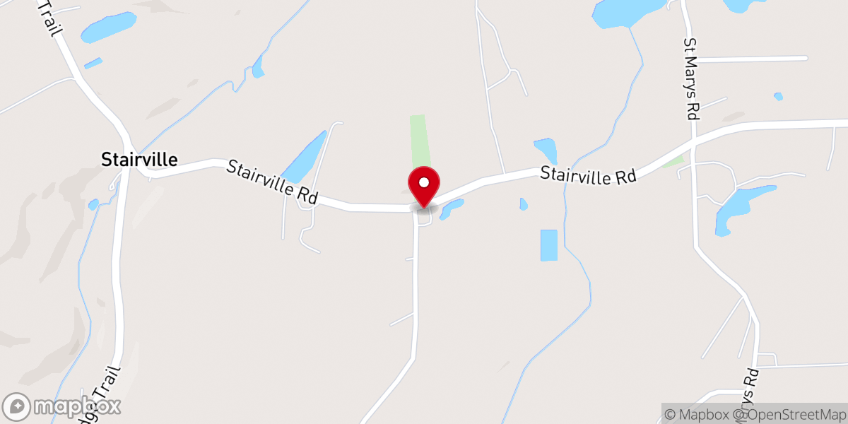 Map showing location of Stairville United Methodist Church
