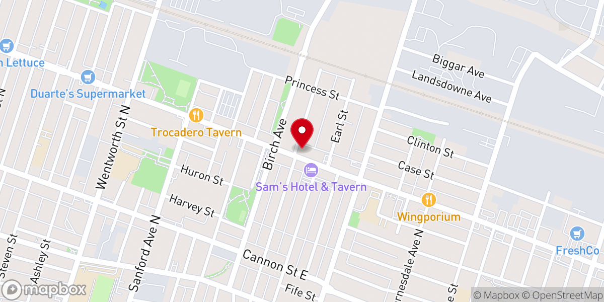 Map showing location of TrueCity