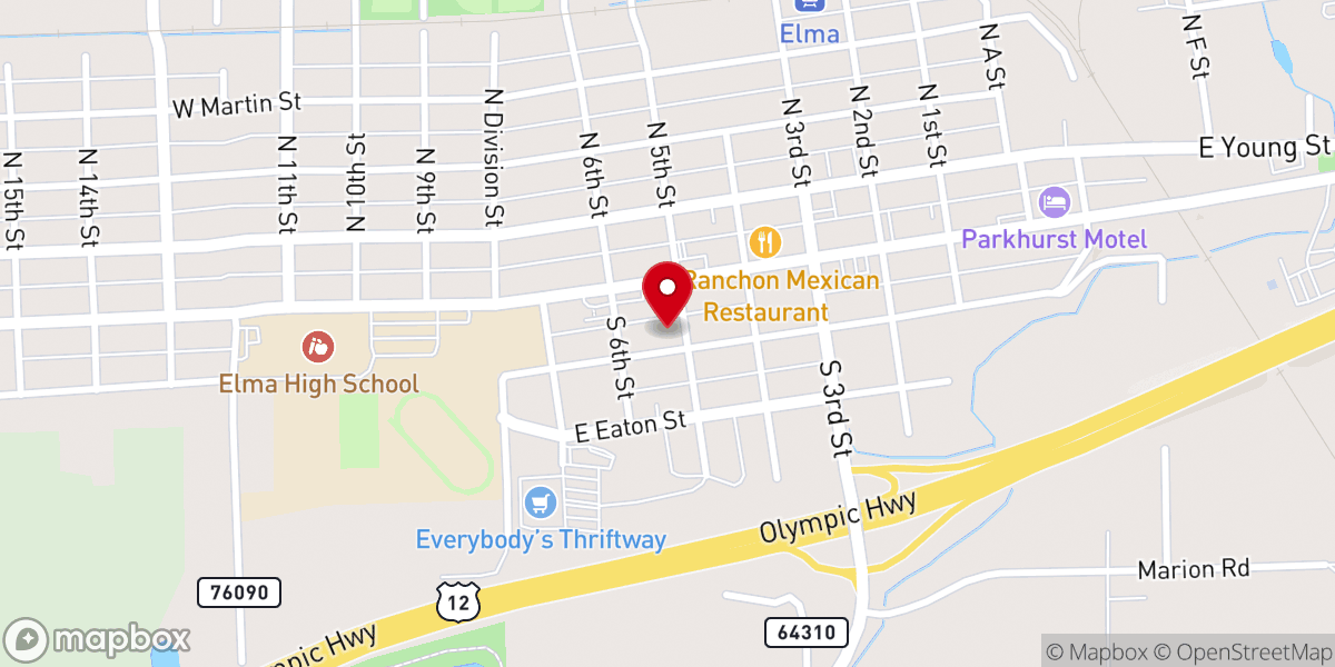 Map showing location of St Joseph's Catholic Church