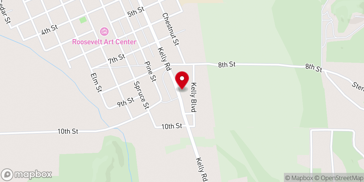 Map showing location of First Baptist Church of Magdalena