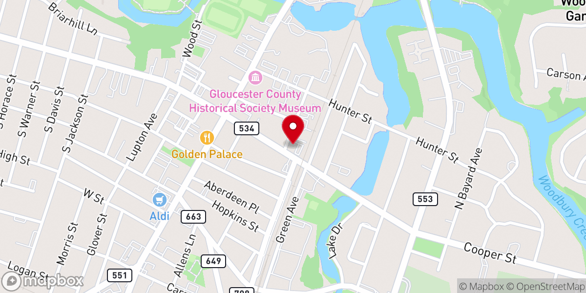 Map showing location of Holy Angels Parish - St. Patrick Roman Catholic Church