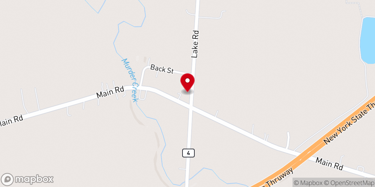Map showing location of Schmidt's Barn