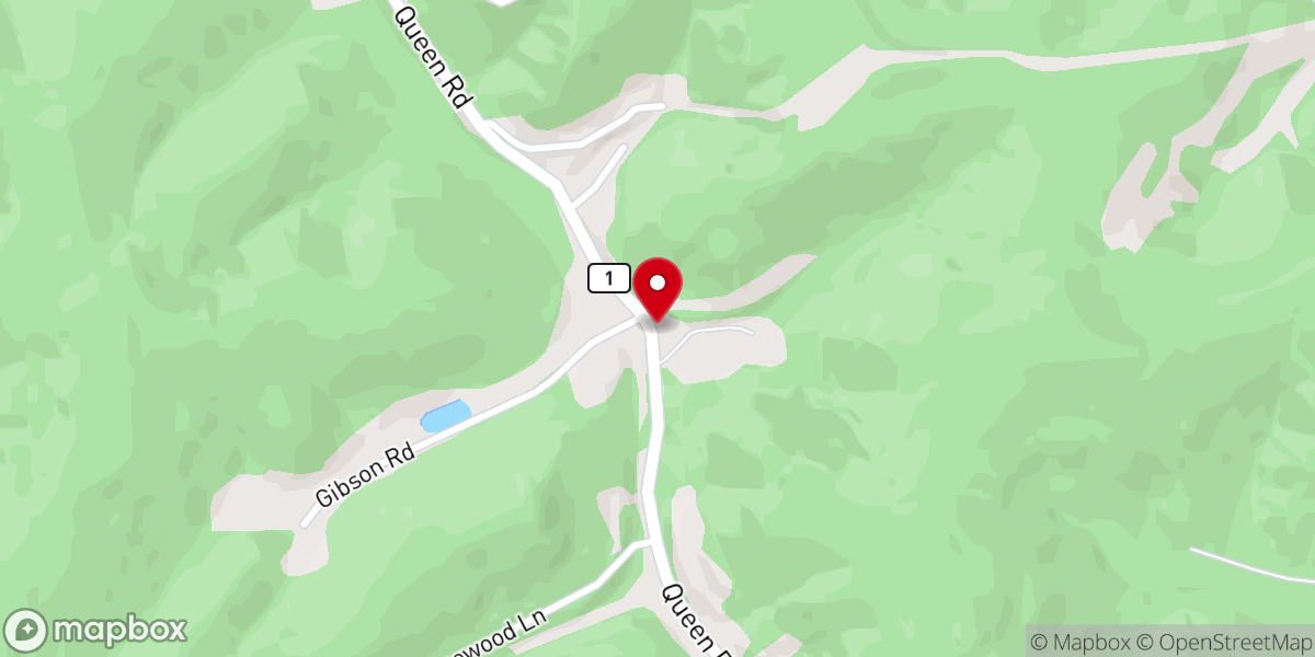 Map showing location of Bethel Community Church