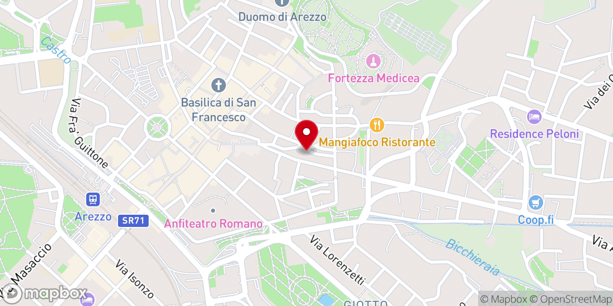 Map showing location of Comunione E Liberazione