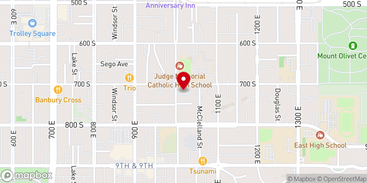 Map showing location of Capital Church