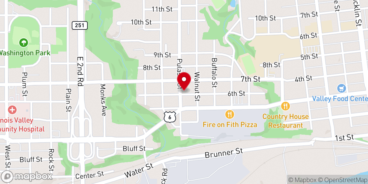 Map showing location of St Valentine's Catholic Church