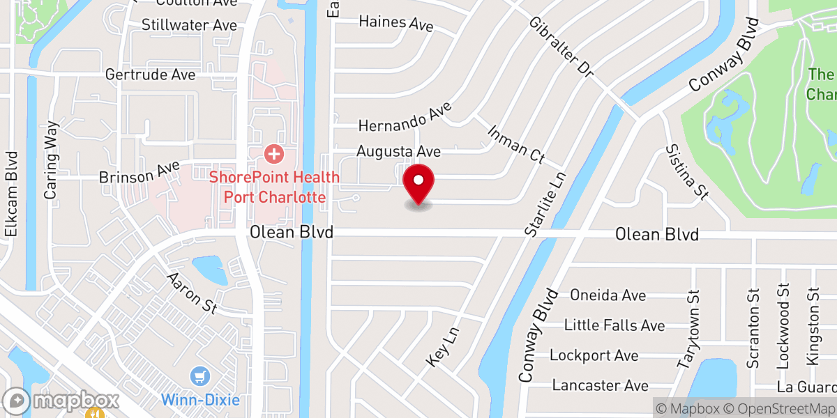 Map showing location of St. Vincent de Paul Society