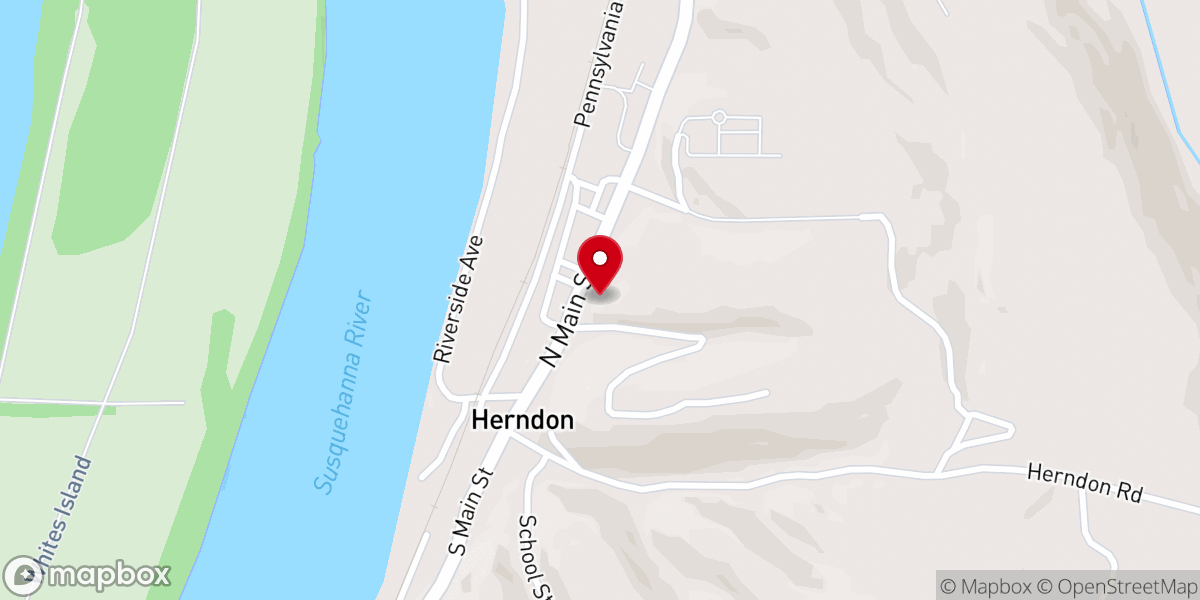 Map showing location of Seibert Church