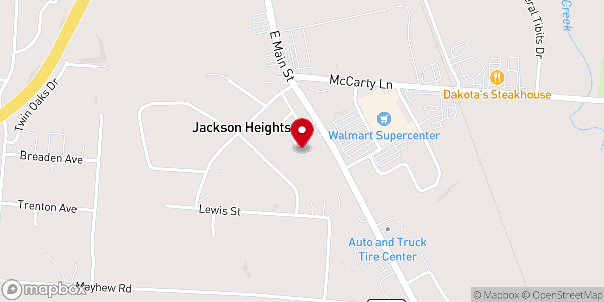 Map showing location of Faith Victory Chapel