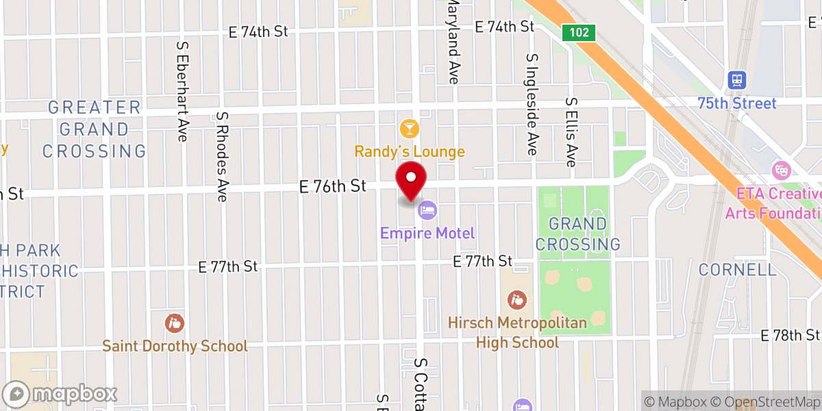 Map showing location of Israel Methodist Community Church
