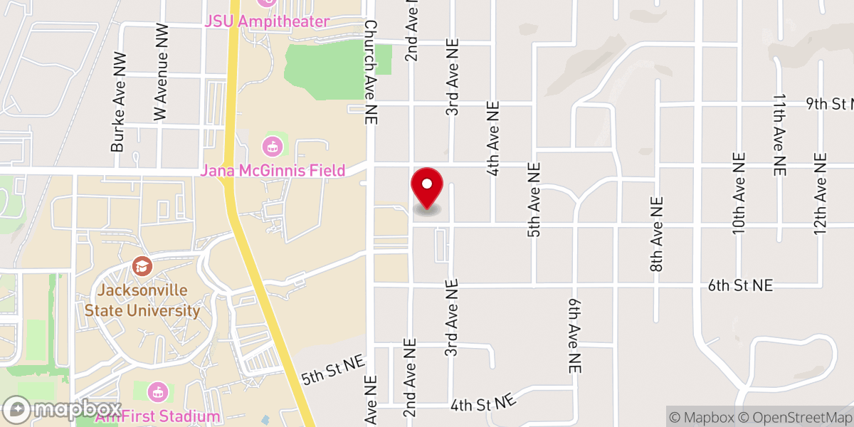 Map showing location of St Charles Catholic Church