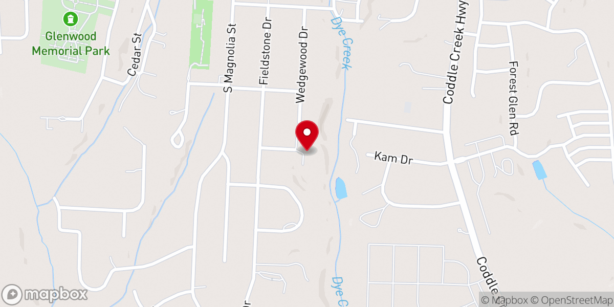 Map showing location of St Mark's Lutheran Church