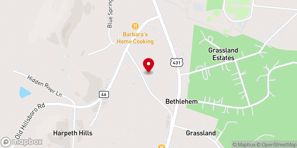 Map showing location of Grace Center