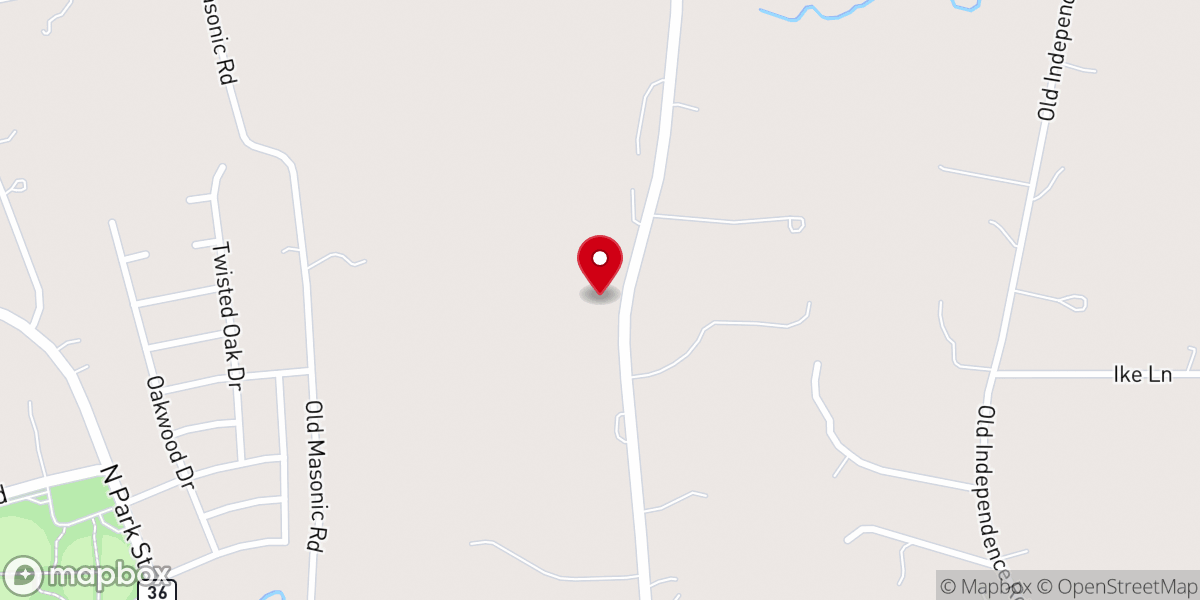 Map showing location of New Beginnings Missionary Baptist Church
