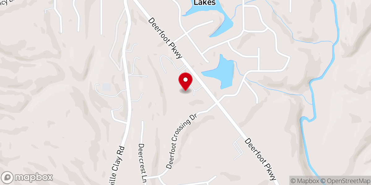 Map showing location of Grace Community Church at Deerfoot