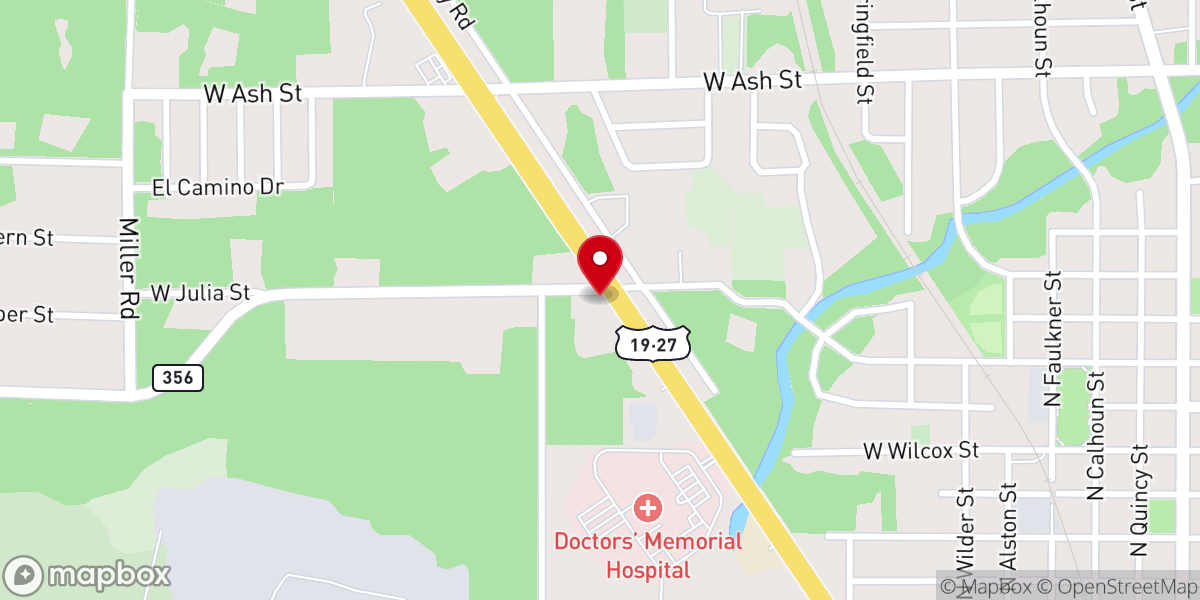 Map showing location of Potter’s House Ministries