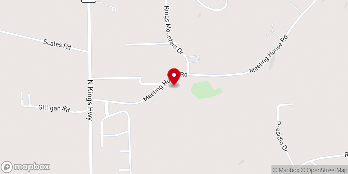 Map showing location of High Hill of the Santee Baptist Church