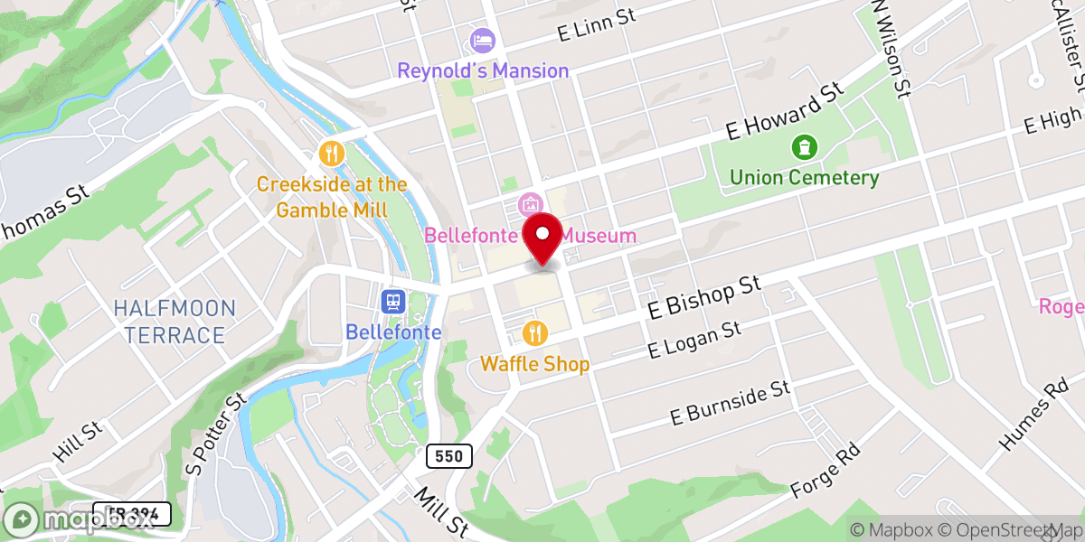 Map showing location of Faith Centre