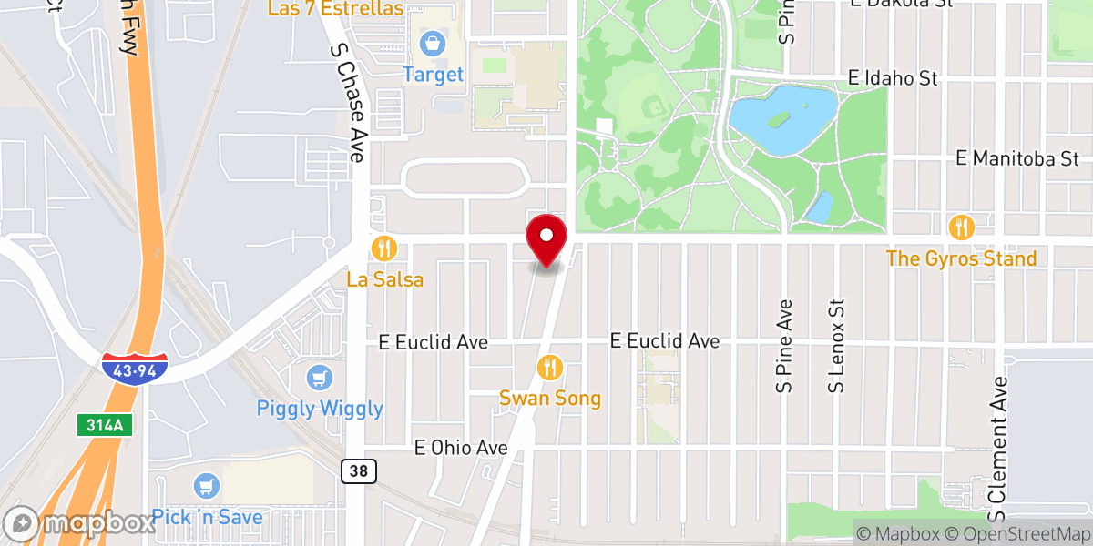 Map showing location of Lutheran Church of the Great Spirit