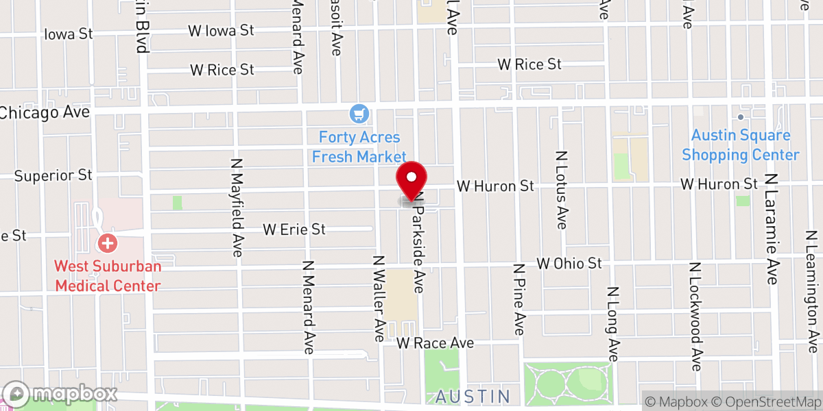 Map showing location of Unity of Love Church