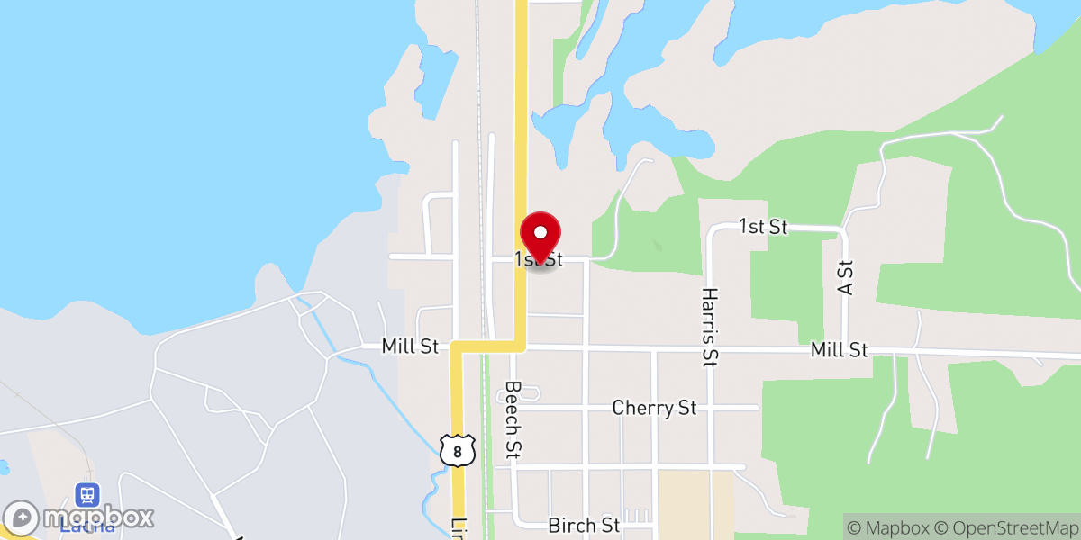 Map showing location of St. Leonards Catholic Church