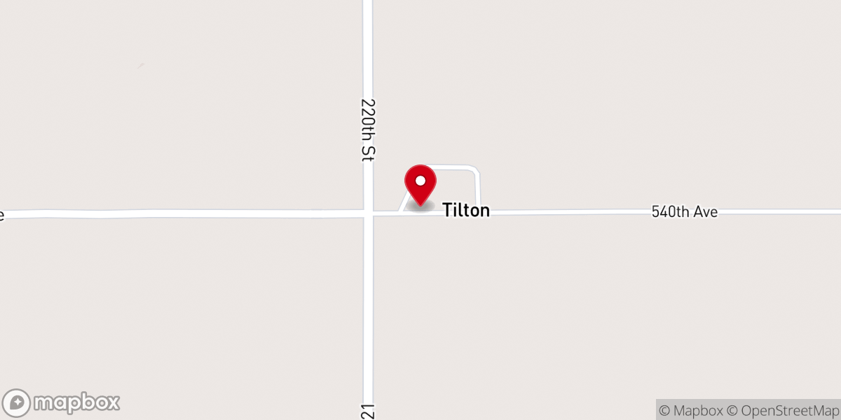 Map showing location of Tilton Evangelical Methodist Church