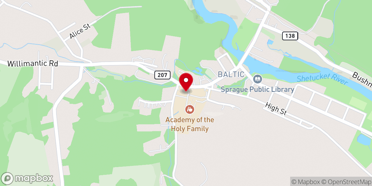 Map showing location of Saint Marys Roman Catholic Church