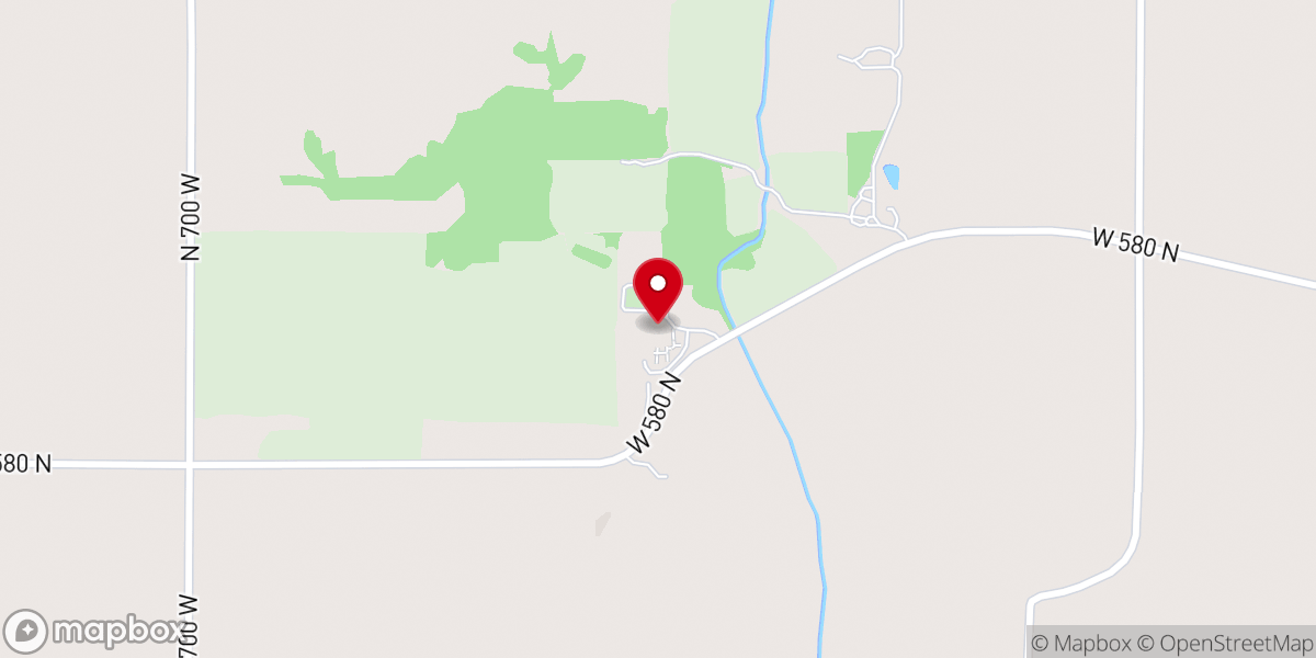 Map showing location of St John's Lutheran Church