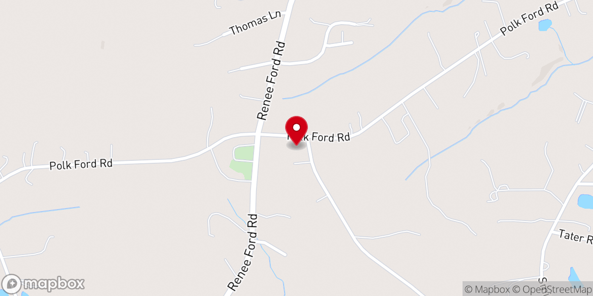 Map showing location of Love Grove Methodist Prsnage
