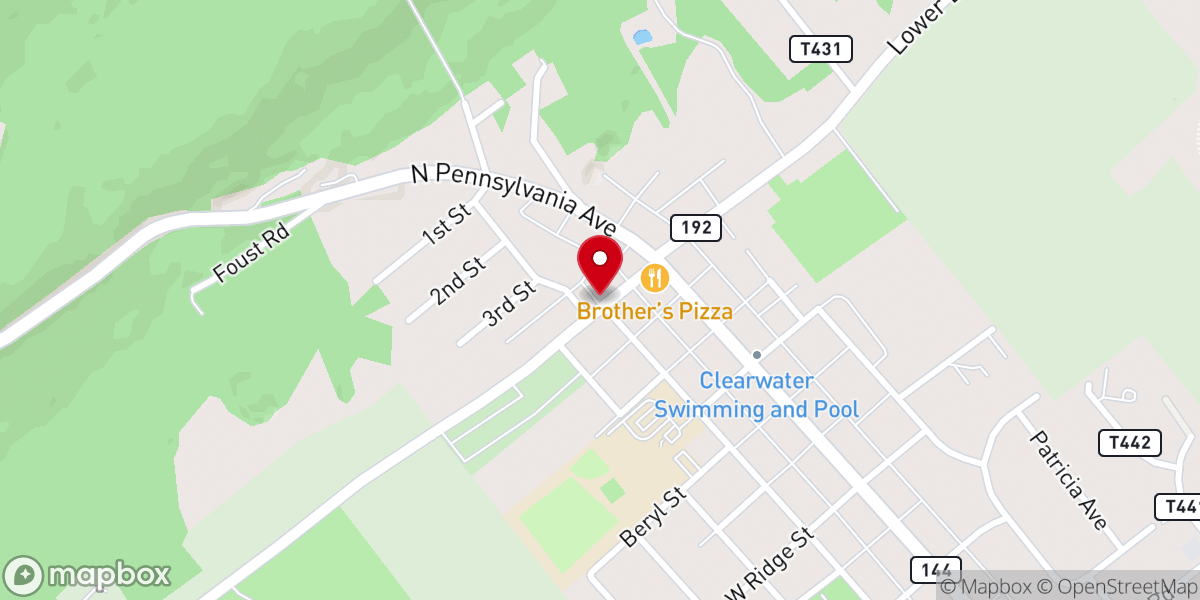 Map showing location of The Garage At Centre Hall