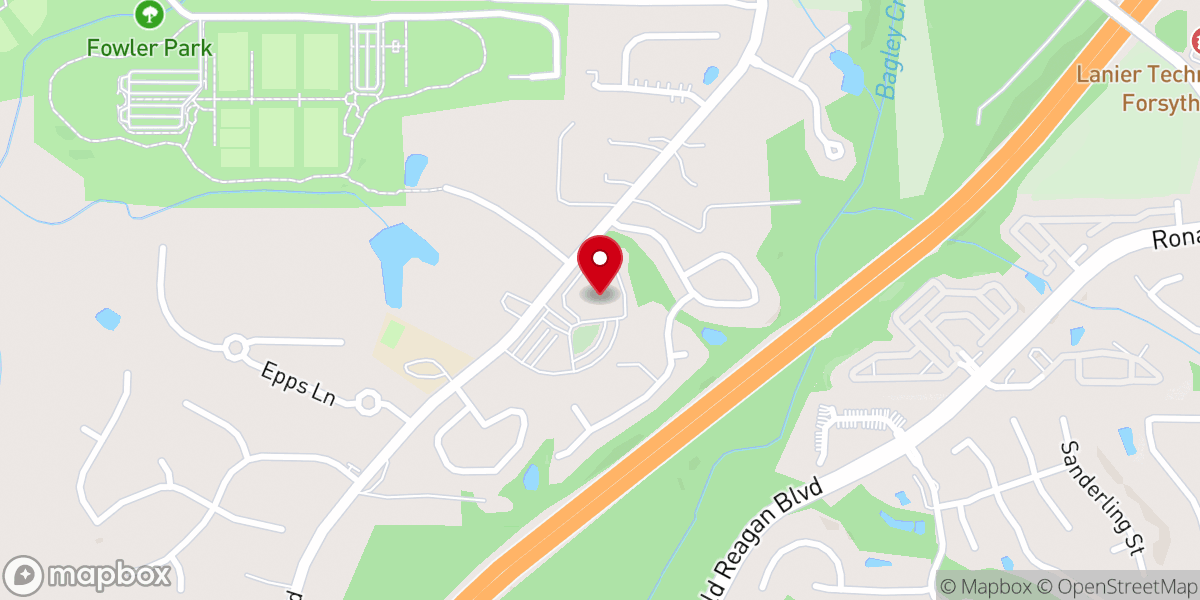 Map showing location of St Brendan the Navigator Catholic Church