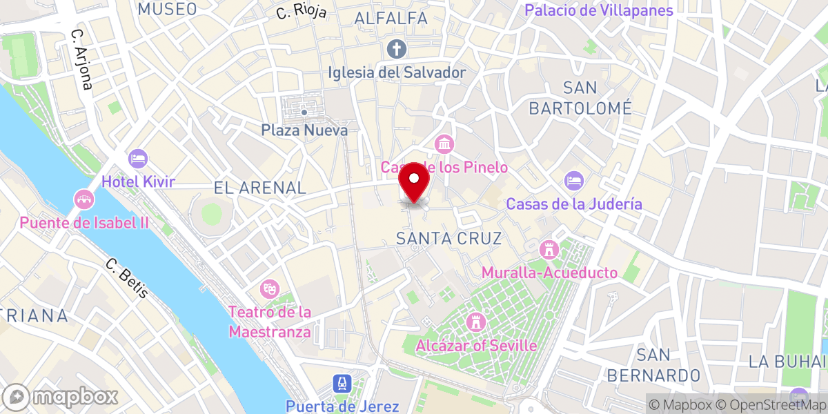 Map showing location of Fuente Farola