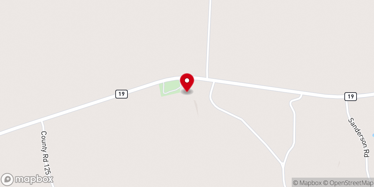 Map showing location of Smyrna Methodist Church