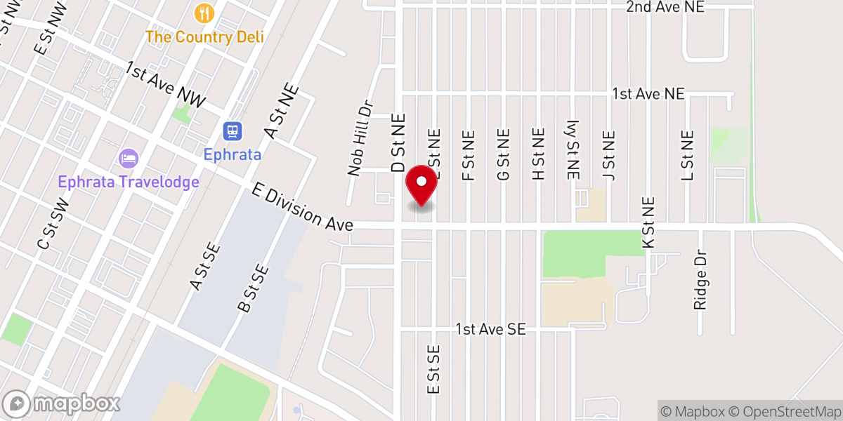 Map showing location of Memorial Christian Church
