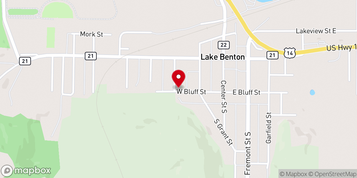 Map showing location of St. Genevieve Catholic Church
