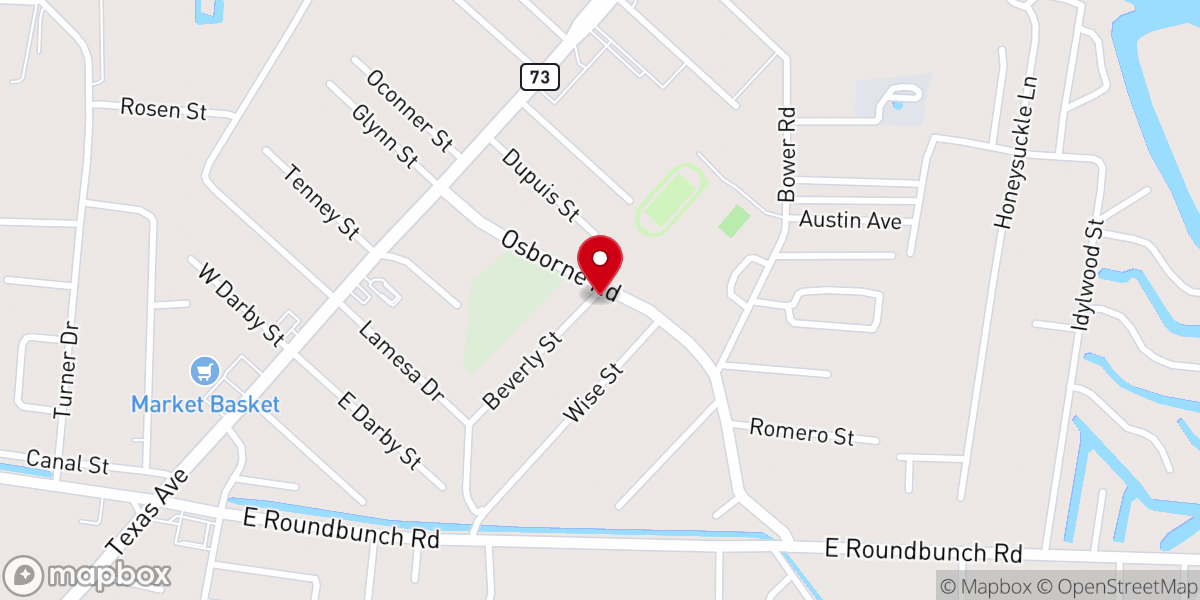 Map showing location of Iglesia Maranatha