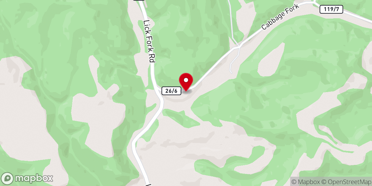 Map showing location of Pleasant Valley Church