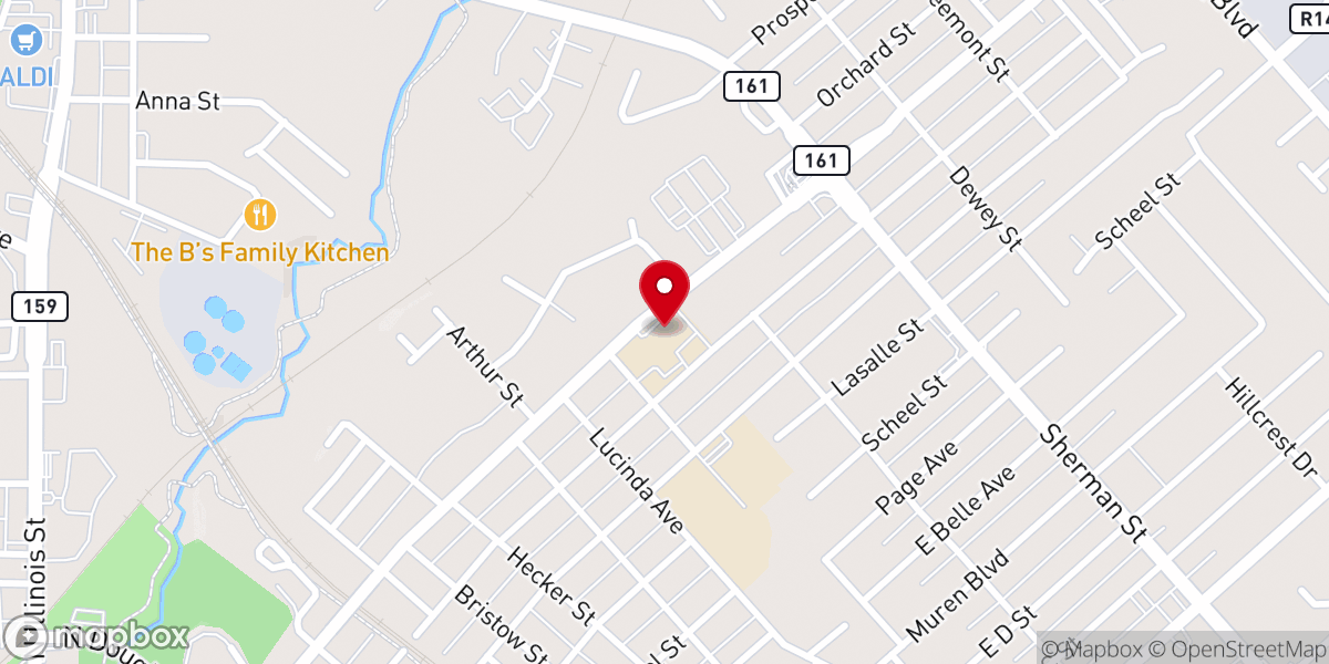 Map showing location of St Teresa Catholic School