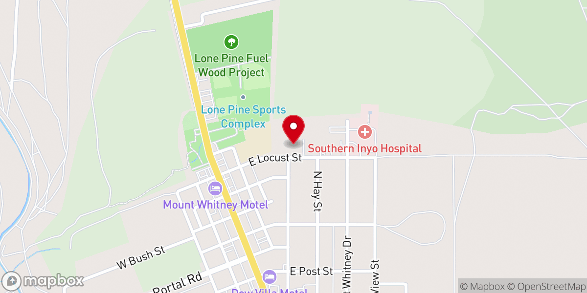 Map showing location of Santa Rosa Catholic Church