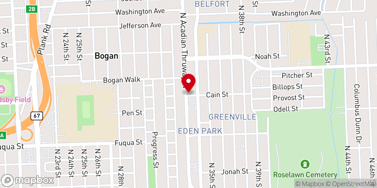 Map showing location of King of Kings Revival Ministry of the Apostolic Faith, Inc.