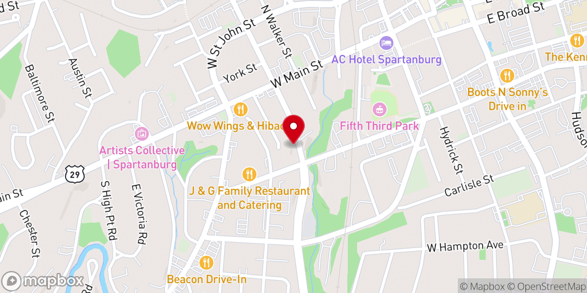 Map showing location of The Journey Church