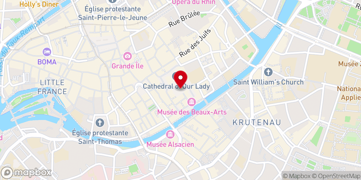 Map showing location of Statue des Bâtisseurs de Cathédrale