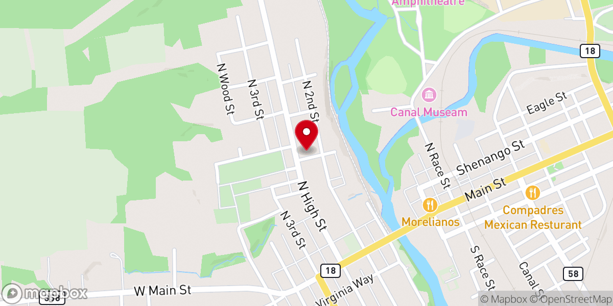 Map showing location of St Michael's Church