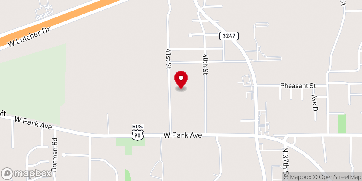 Map showing location of Family Worship Center