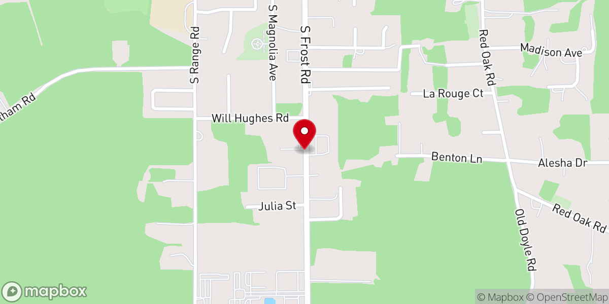 Map showing location of 24/7 Livingston Parish Bail Bonds