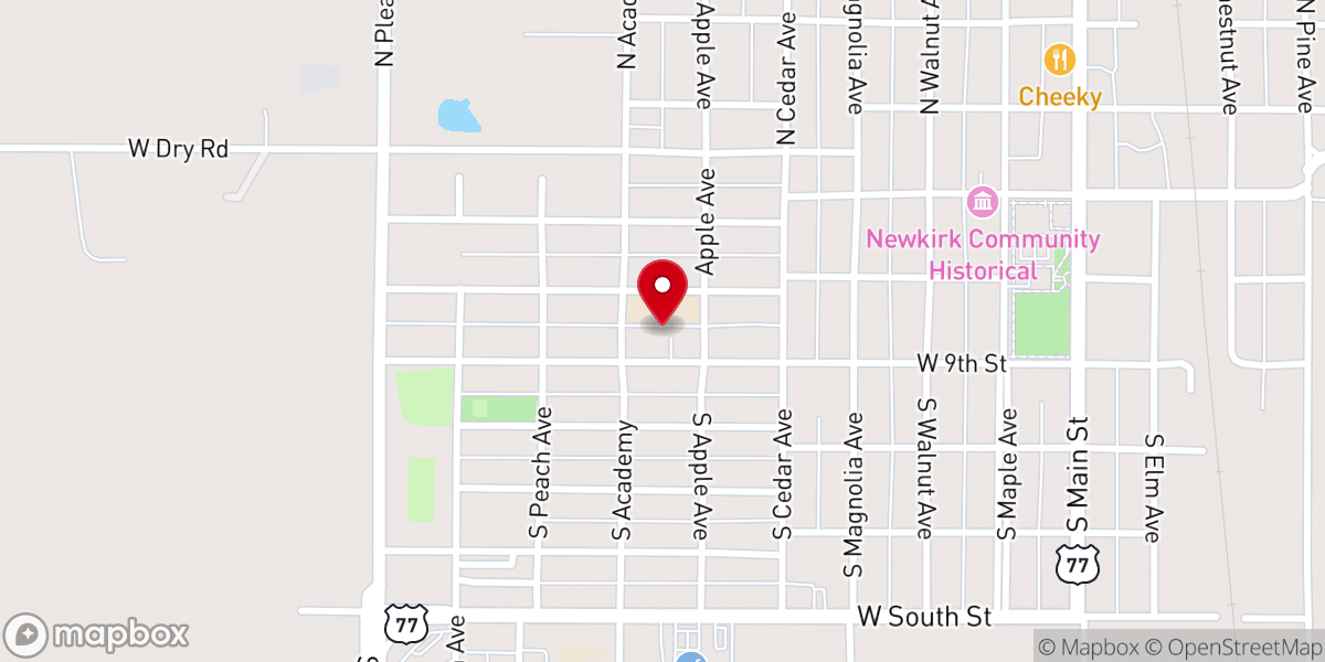 Map showing location of St Francis Catholic Church