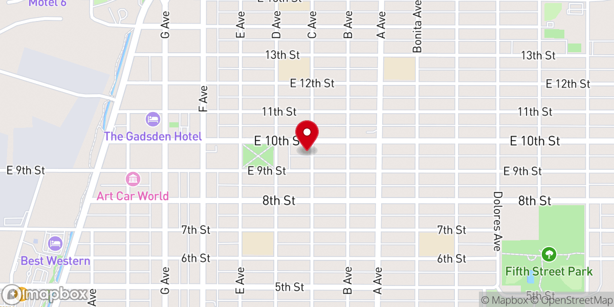 Map showing location of Immaculate Conception Catholic Church