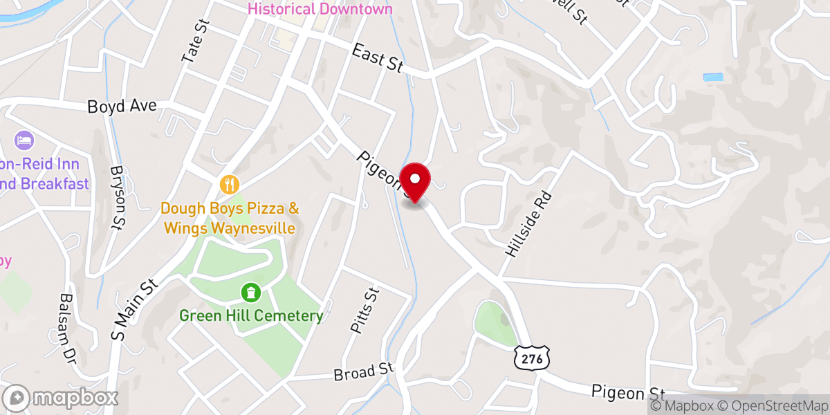 Map showing location of Salvation Army