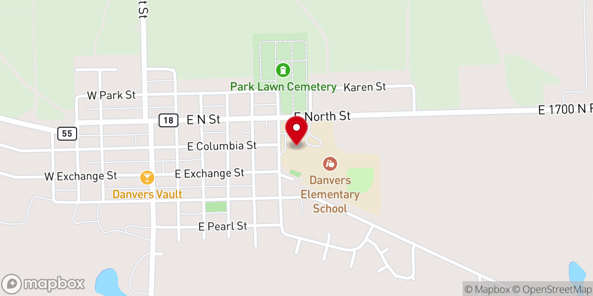 Map showing location of Olympia Elementary School